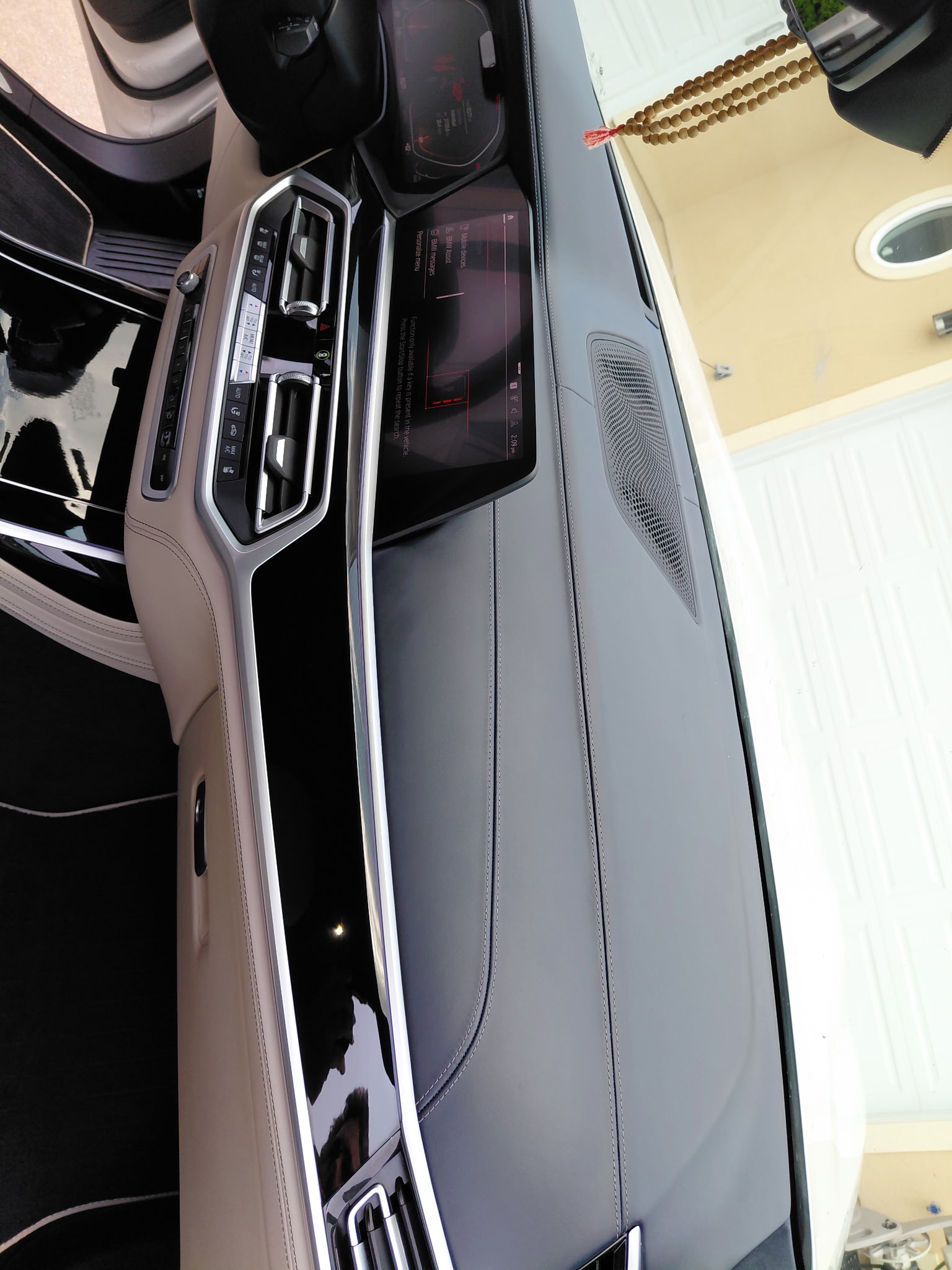 BMW interior dashboard detail