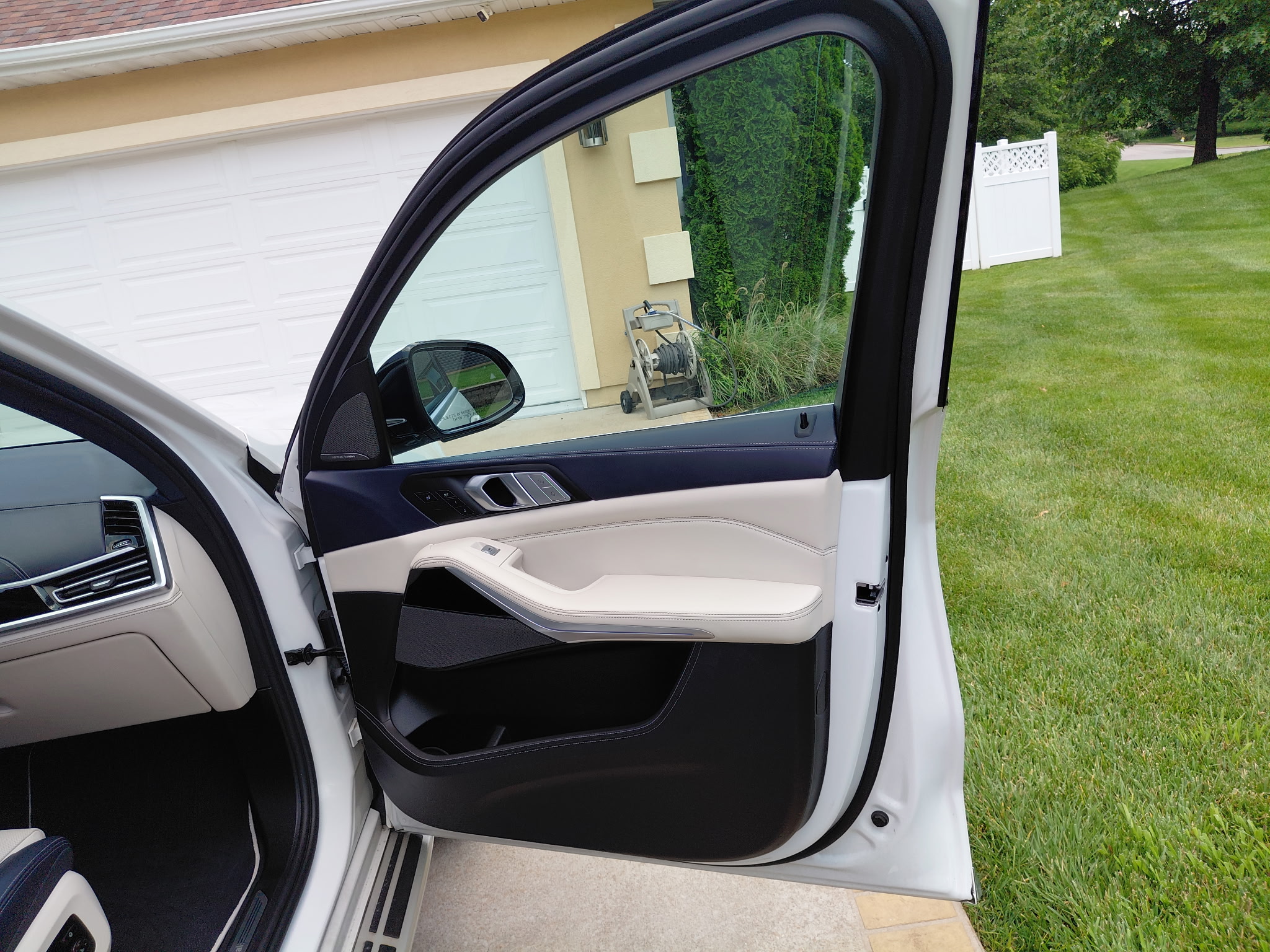 BMW door panel interior detail